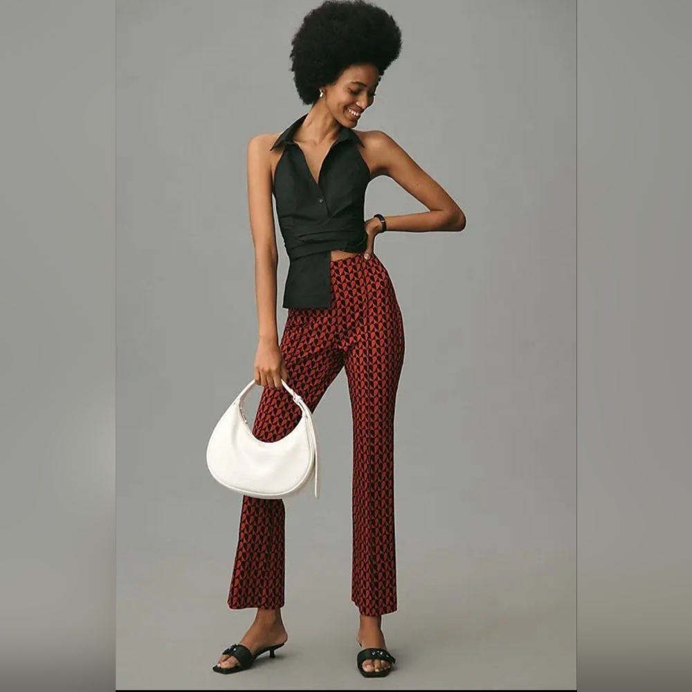 The Margot Kick-Flare Cropped Pants by Maeve